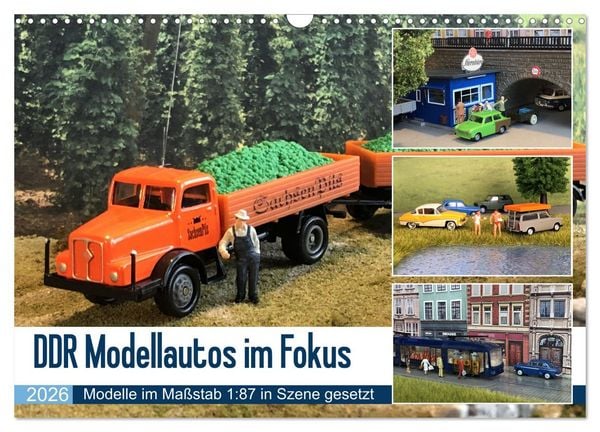DDR Modellautos im Fokus (Wandkalender 2026 DIN A3 quer), CALVENDO Monatskalender