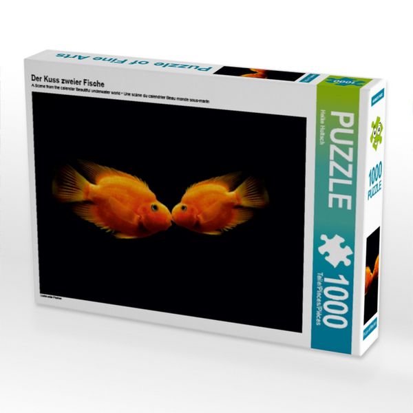 CALVENDO Puzzle Der Kuss zweier Fische 1000 Teile Lege-Größe 64x48cm Foto-Puzzle für glückliche Stunden