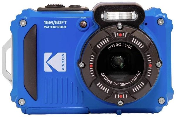 Kodak Pixpro WPZ2BL Digitalkamera 15 Megapixel Opt. Zoom: 4 x Blau inkl. Akku, inkl. Blitzgerät Bildstabilisierung, WiFi