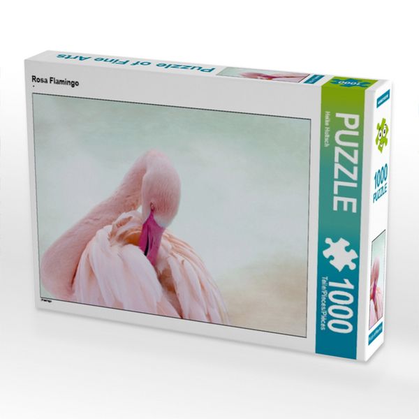 CALVENDO Puzzle Rosa Flamingo 1000 Teile Lege-Größe 64x48cm Foto-Puzzle für glückliche Stunden