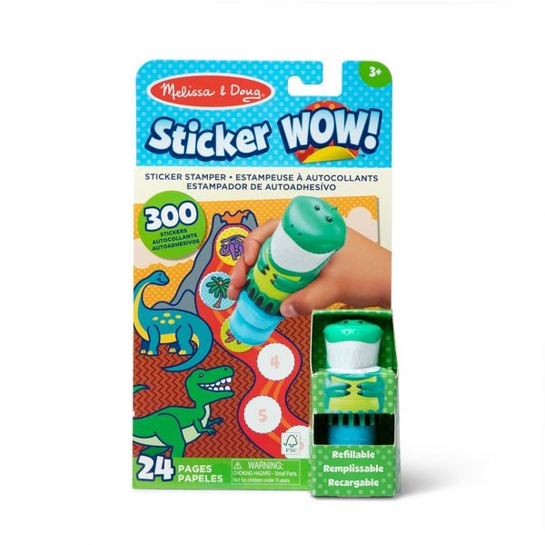 Sticker Wow! Dino Sticker-Stempelset