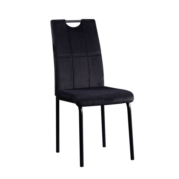 HTI-Living Stuhl Denton Velvet schwarz Stuhl Denton Velvet schwarz