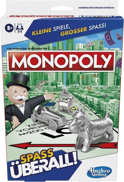 Hasbro F8256GC0 - Monopoly Kompakt, Reisespiel