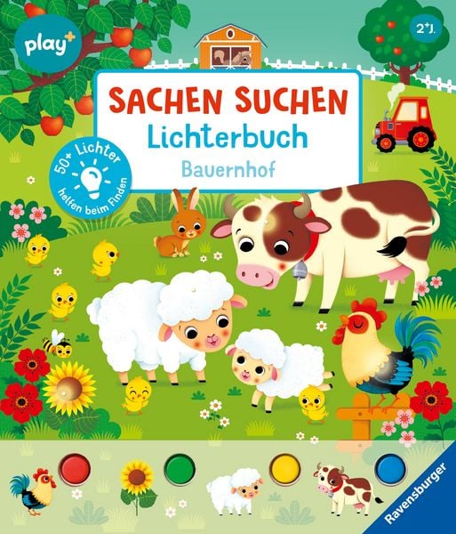 Play+ Sachen suchen Lichterbuch Bauernhof - ab 2 Jahre