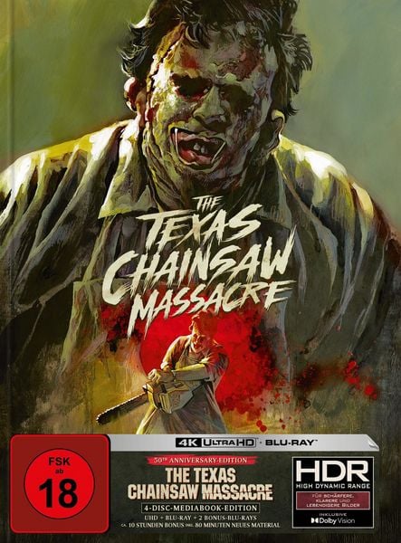 The Texas Chainsaw Massacre - Mediabook - Cover A (4K Ultra HD+Blu-ray+2 Bonus-Blu-ray)