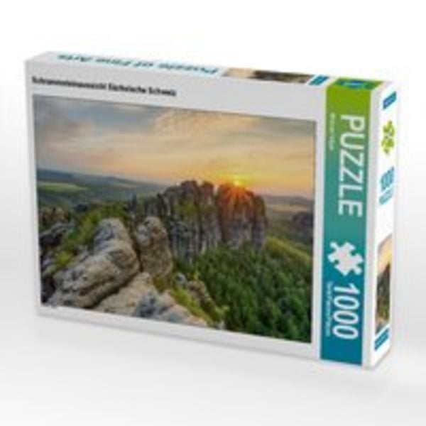 CALVENDO Puzzle Schrammsteinaussicht Sächsische Schweiz 1000 Teile Puzzle quer 1000 Teile Lege-Größe 64 × 48 cm Foto-Puzzle für glückliche Stunden