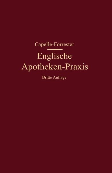 Englische Apotheken-Praxis