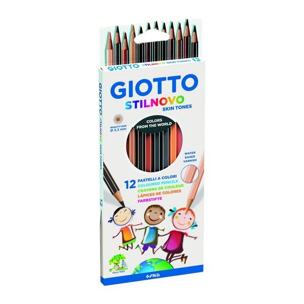 GIOTTO Buntstifte Stilnovo Hauttöne 12 Stück Kartonetui