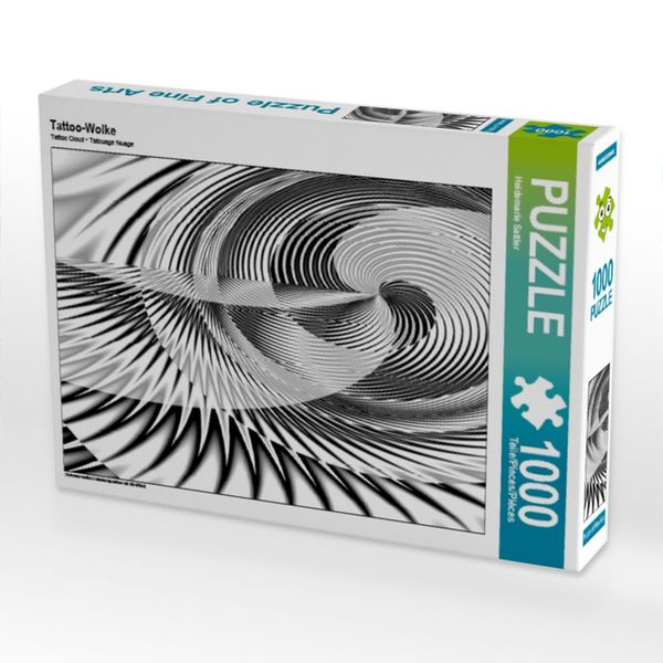CALVENDO Puzzle Tattoo-Wolke 1000 Teile Lege-Größe 64x48cm Foto-Puzzle für glückliche Stunden