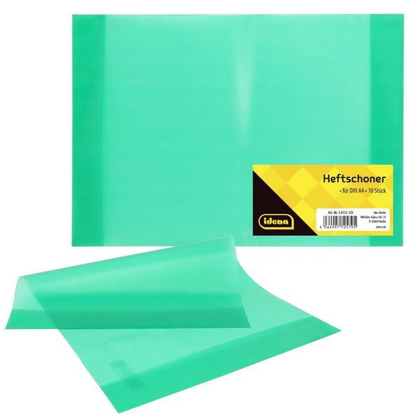 Idena Heftschoner A4 transparent grün