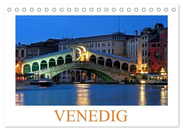 Venedig (Tischkalender 2026 DIN A5 quer), CALVENDO Monatskalender