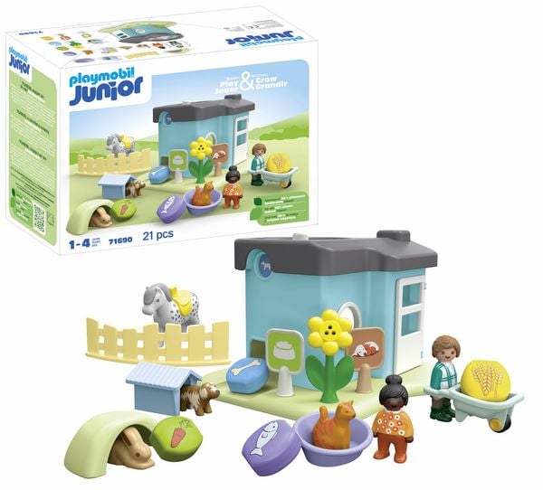 71690 JUNIOR Tierpension mit Futterspender