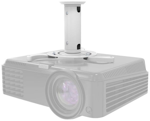 Neomounts BEAMER-C80WHITE Beamer-Deckenhalterung Höhenverstellbar, Neigbar, Drehbar Boden-/Deckenabstand (max.): 15 cm Weiß