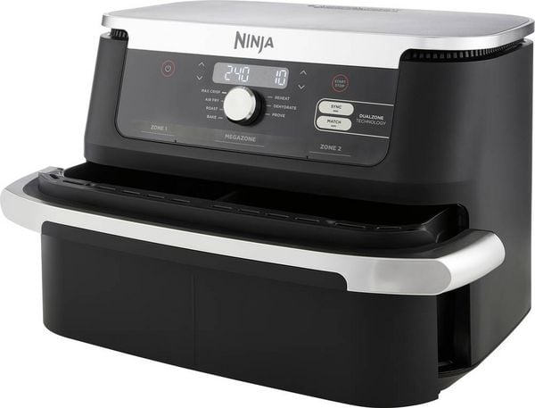 Ninja AF500EU Heißluft-Fritteuse 2470W Schwarz, Silber