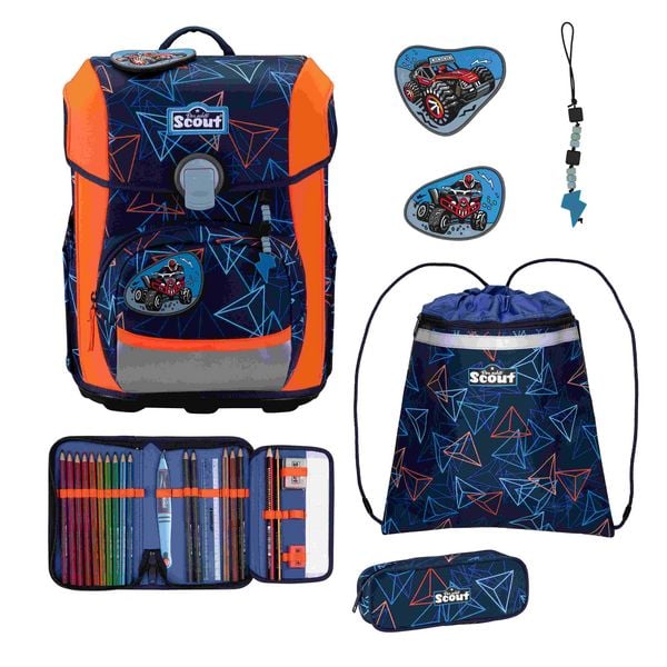 Scout Schulranzen Set Neo, Schulranzen Set, 4tlg, Offroad