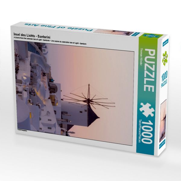 CALVENDO Puzzle Insel des Lichts - Santorini 1000 Teile Puzzle hoch 1000 Teile Lege-Größe 64 × 48 cm Foto-Puzzle für glückliche Stunden