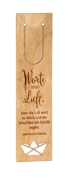 Worte sind Luft. Aber die Luft wird zu Wind, und der Wind lässt die Schiffe sege