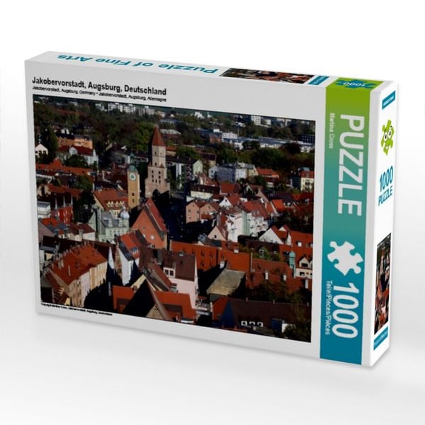 CALVENDO Puzzle Jakobervorstadt, Augsburg, Deutschland 1000 Teile Lege-Größe 64x48cm Foto-Puzzle für glückliche Stunden