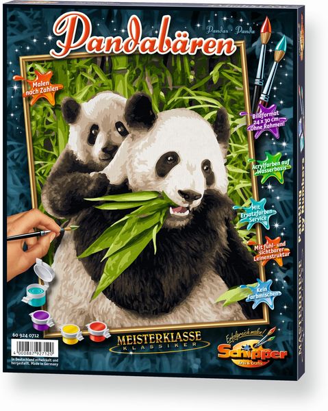 Malen nach Zahlen - Pandabären
