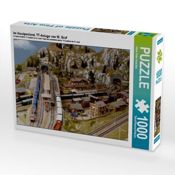 CALVENDO Puzzle Im Voralpenland, TT-Anlage von W. Graf 1000 Teile Puzzle quer 1000 Teile Lege-Größe 64 × 48 cm Foto-Puzzle für glückliche Stunden