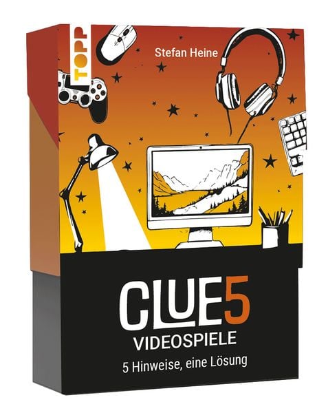 CLUE5 #Videospiele. 5 Hinweise, nur eine Lösung. Das Trend-Quiz für deine Tasche