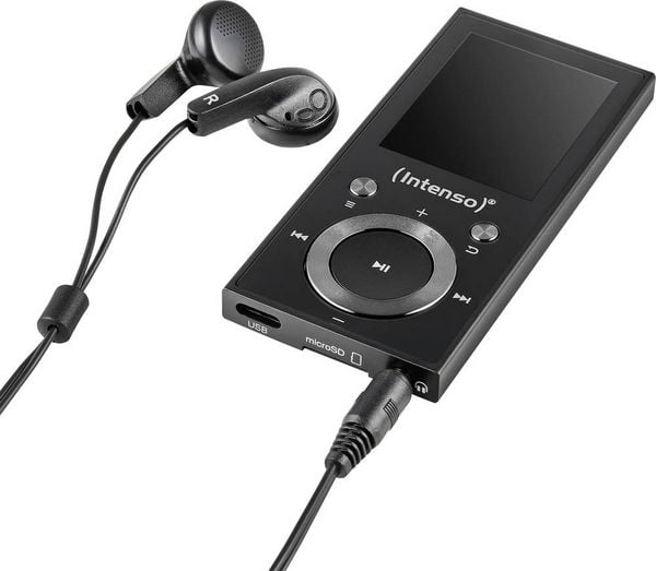 Intenso MP3 Videoplayer 64GB Music Walker MP3-Player 64GB Schwarz Bluetooth®
