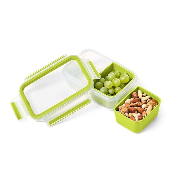 EMSA Snackbox mit 2 Einsätzen Clip + Go