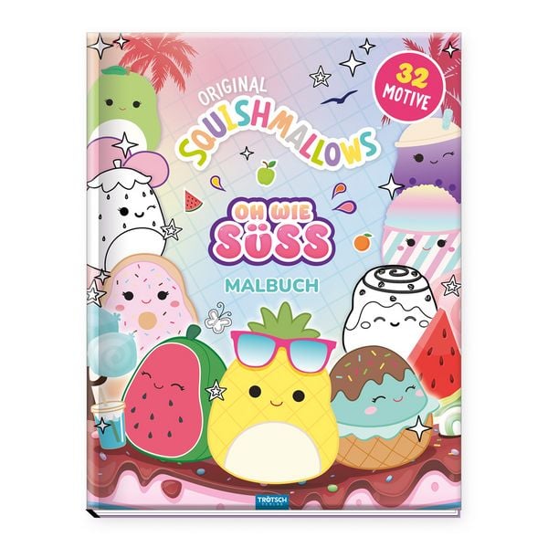 TRÖTSCH - Malbuch Original Squishmallows Oh wie süss Malbuch Ab 3 Jahren