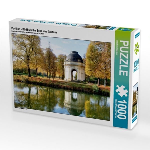 CALVENDO Puzzle Pavillon - Südöstliche Ecke des Gartens 1000 Teile Lege-Größe 64x48cm Foto-Puzzle für glückliche Stunden