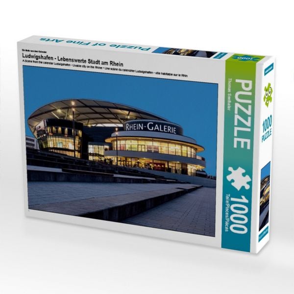 CALVENDO Puzzle Ein Motiv aus dem Kalender Ludwigshafen - Lebenswerte Stadt am Rhein 1000 Teile Puzzle quer 1000 Teile Lege-Größe 64 × 48 cm Foto-Puzzle für glückliche Stunden