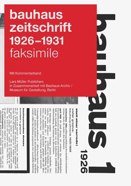 Bauhaus zeitschrift 1926 - 1931