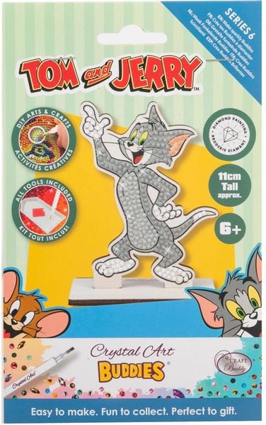 Craft Buddy CAFGR-32T&J070 - Crystal Art Buddies, Tom & Jerry, Tom, Serie 6, Diamond Painting