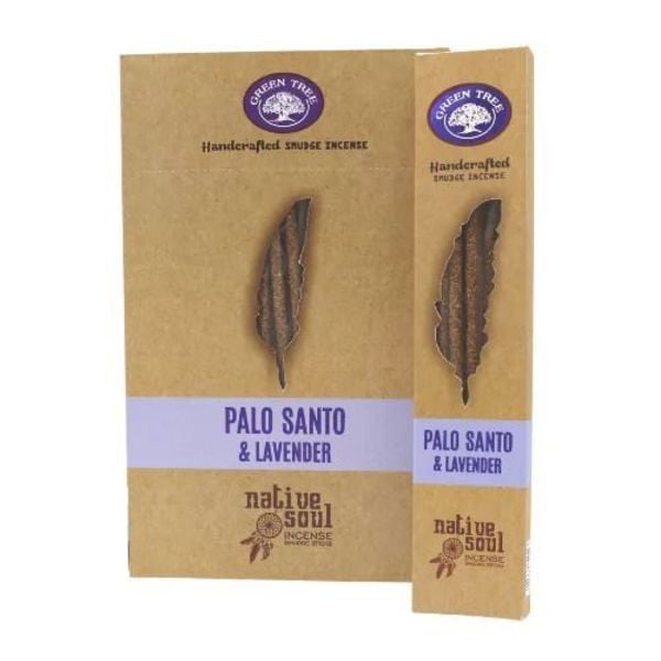 Räucherstäbchen Green Tree Native Soul Smudge 'Palo Santo & Lavender' 15gr. (8 Sticks)