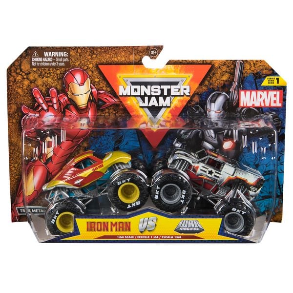Monster Jam - Zweier-Pack Original Monster Trucks im Marvel Superhelden-Design