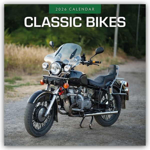 Classic Bikes – Klassische Motorräder 2026 – 16-Monatskalender