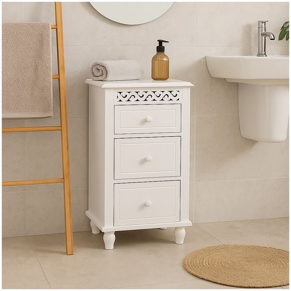 HTI-Living Kommode Miriam 7585 weiß MDF Kommode Miriam 7585 weiß MDF