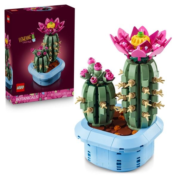 LEGO Botanicals 11509 Blühender Kaktus, Kunstblumen für Mädchen ab 9