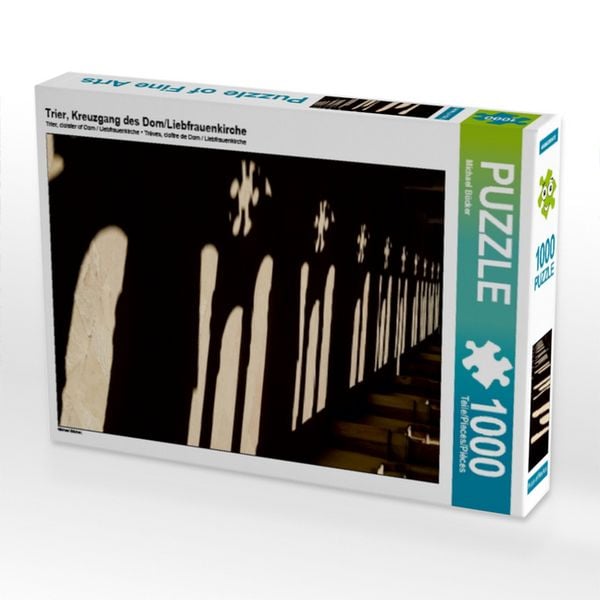 CALVENDO Puzzle Trier, Kreuzgang des Dom/Liebfrauenkirche 1000 Teile Lege-Größe 64x48cm Foto-Puzzle für glückliche Stunden