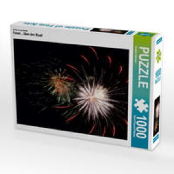 CALVENDO Puzzle Feuer... über der Stadt 1000 Teile Lege-Größe 48 x 64 cm Foto-Puzzle Bild von Roland Störmer