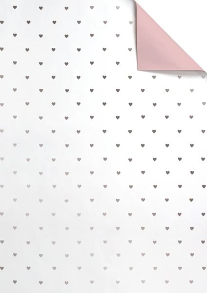 Geschenkpapier Tess silber, 15 Bogen (50 x 70 cm)