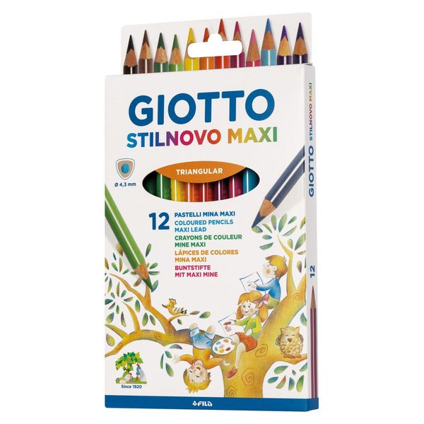 GIOTTO Buntstifte Stilnovo Maxi 12 Stück Kartonetui