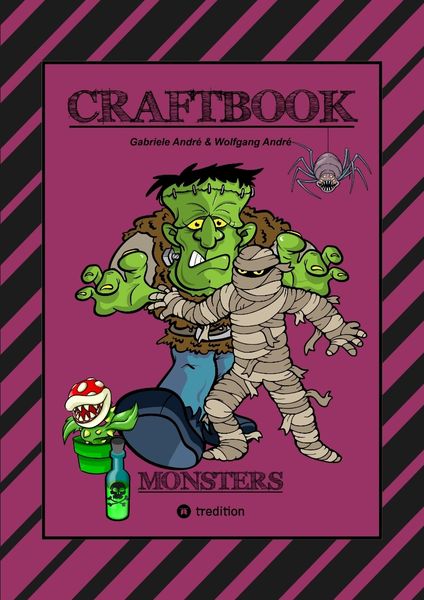 Craftbook - 100 Monster - Lustige Spannende Gruselige Vorlagen - Malen - Basteln - Monster - Party - Spiel - Rätsel