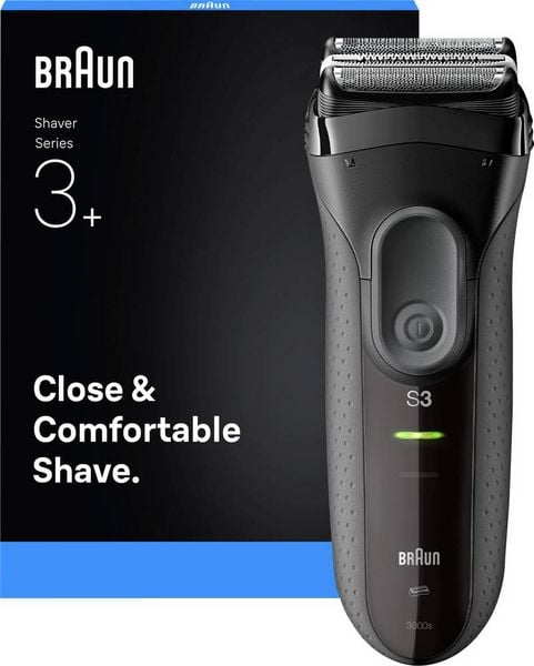 Braun Rasierer Series 3 3000 Black/Grey Rasierer Grau