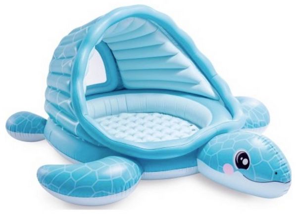 Intex Das „Schildkrötenhaus Playland“ bietet mit großem Platz und Sonnendach jede Menge Wasserspaß für Kinder ab 2 Jahren