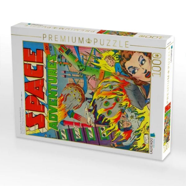 CALVENDO Puzzle Space Adventures - Ein amerikanischer Comic 1000 Teile Lege-Größe 64x48cm Foto-Puzzle für glückliche Stunden