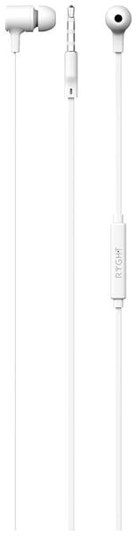 RYGHT NIYO In Ear Headset kabelgebunden Stereo Weiß Headset, Lautstärkeregelung
