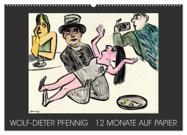Wolf-Dieter Pfenning – 12 Monate auf Papier (Wandkalender 2026 DIN A2 quer), CALVENDO Monatskalender