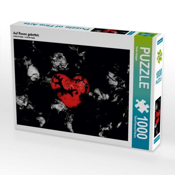 CALVENDO Puzzle Auf Rosen gebettet. 1000 Teile Lege-Größe 64x48cm Foto-Puzzle für glückliche Stunden