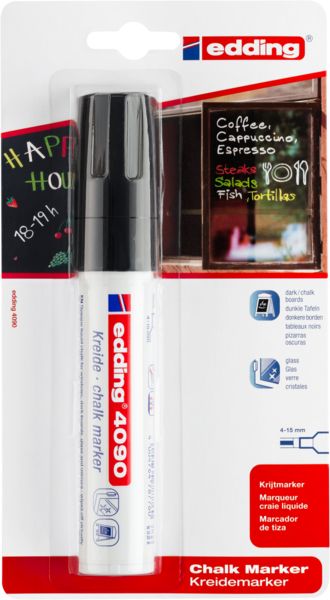 edding Kreidemarker 4090 schwarz 4-15mm