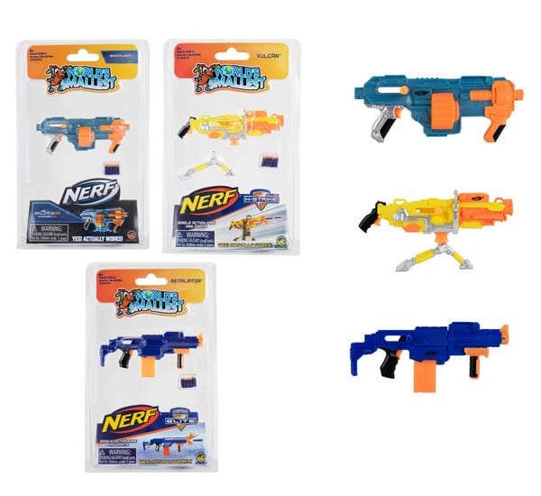 World's Smallest Nerf Blasters (3 assorted styles)
